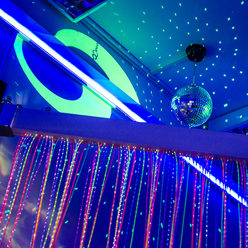 UV Reactive Straight Curtain | Sensory Fibre Optics