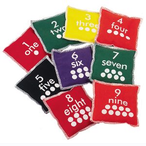 Number Beanbags | Sensory Room Play Resources